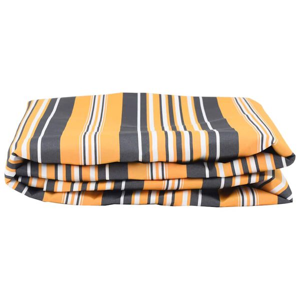 vidaXL Markizės pakaitinis audinys Geltonas ir pilkas 10 x 1.6 m