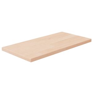 vidaXL Lentyna, 40x20x1,5cm, neapdorotas ąžuolo medienos masyvas