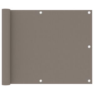 vidaXL Balkono pertvara, taupe spalvos, 75x300cm, oksfordo audinys