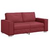 vidaXL Dvivietė sofa Vyno raudona 180 cm Dirbtinė oda