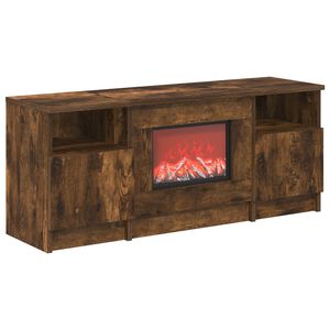 vidaXL Elektrinis židinys Dūminio ąžuolo 98 x 28,5 x 40,5 cm