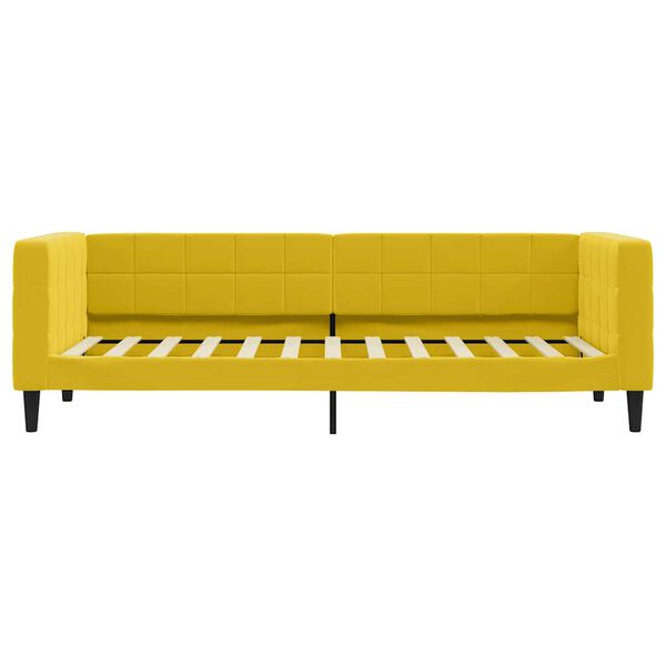 vidaXL Sofa, geltonos spalvos, 80x200cm, aksomas