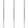 vidaXL Tvoros stulpai, 3vnt., aliuminis, 185cm