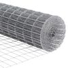 vidaXL Tvora su stulpais Sidabro 0,4 x 25 m Plienas ir PVC
