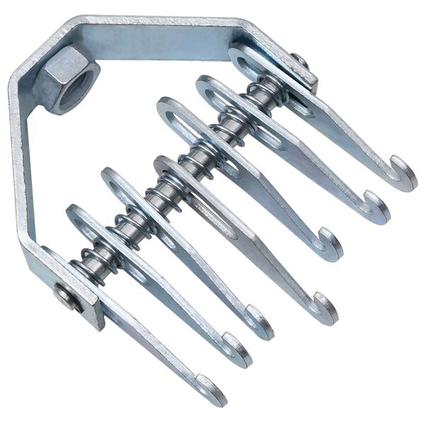 vidaXL Atbulinis plaktukas su keliais griebtuvais, 65cm, plienas