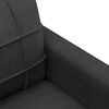 vidaXL Dvivietė sofa, juodos spalvos, 140cm, audinys