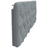 vidaXL Galvūgalio pagalvėlė, &scaron;viesiai pilkos spalvos, 160cm, audinys