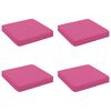 vidaXL 4 dalių sėdynės pagalvėlės VUGHT 4 pcs 100% poliesteris Rožinė