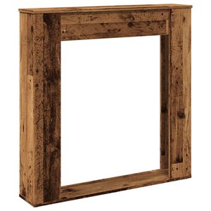 vidaXL Židinio apvadas, medienos, 100x20x100cm, apdirbta mediena