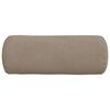 vidaXL Pagalvės 2 pcs Taupe &Oslash; 15 x 40 cm Mikropluo&scaron;to audinys