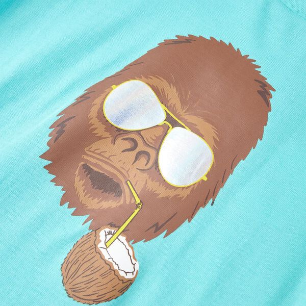 Vaiki&scaron;ki mar&scaron;kinėliai trumpomis rankovėmis, mėlyni, 128 dydžio