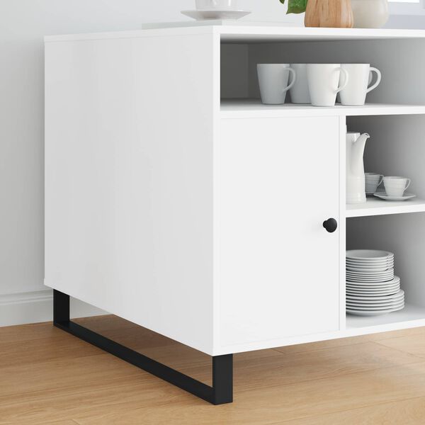 vidaXL Baldų kojelės 12 pcs Juoda 79,6 x 4 x 10 mm Geležis