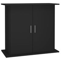 vidaXL Akvariumo stovas, juodos spalvos, 81x36x73cm, apdirbta mediena