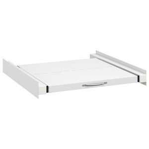 vidaXL Skalbimo mašinos sujungimo rėmelis su ištraukiama lentyna