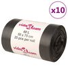 vidaXL &Scaron;iuk&scaron;lių mai&scaron;ai, 250vnt., juodos spalvos, 60l