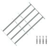vidaXL Saugumo grotelės langams su 4 kryžmėmis 3 vnt. 630-1140 mm