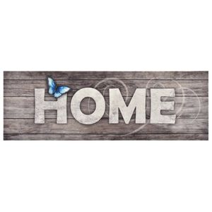 vidaXL Virtuvės kilimas, 60x300cm, plaunamas, su užra&scaron;u Home