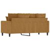 vidaXL Dvivietė sofa, rudos spalvos, 140cm, aksomas