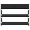 vidaXL Konsolinis staliukas, juodas, 100x28x75cm, apdirbta mediena