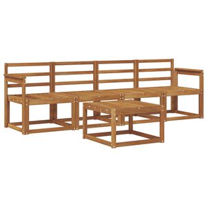 vidaXL Lauko sofos komplektas 5 pcs Natūrali