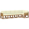 vidaXL Lauko sofos komplektas 6 vnt. 6 vietos Natūralus ir grietinėlė