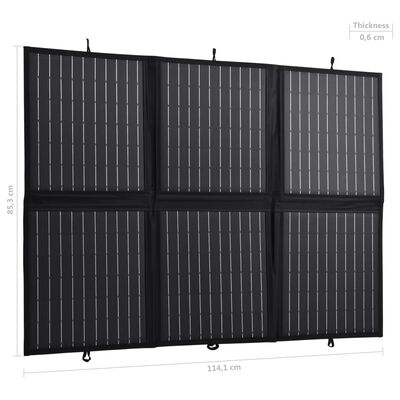 vidaXL Sulankstomos saulės energijos plokštės įkroviklis, 120W, 12V