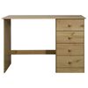 vidaXL Ra&scaron;omasis stalas su 4 stalčiais, 110x50x74cm, pu&scaron;ies masyvas