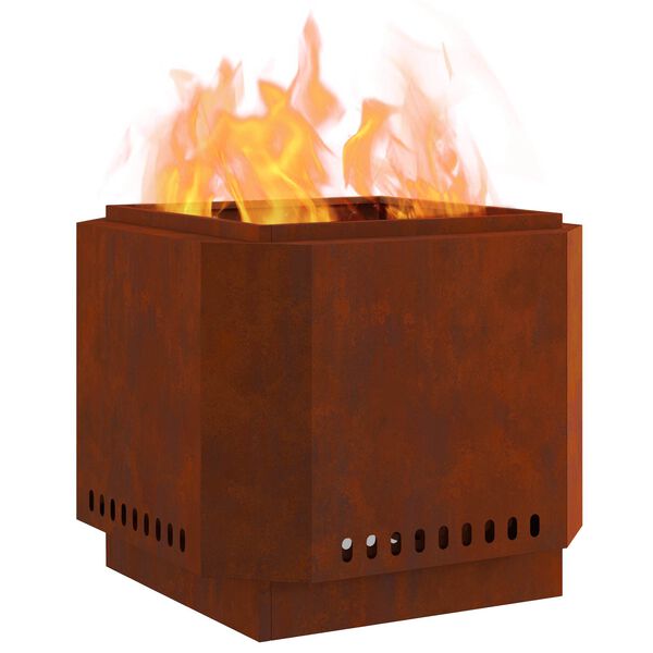 vidaXL Be dūmų laužavietė Ruda 58 x 58 x 51 cm