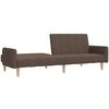 vidaXL Dvivietė sofa-lova, taupe spalvos, audinys