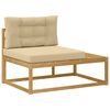 vidaXL Lauko galinė sofa su pagalve Balta 115 x 83 x 73 cm Poliesteris