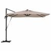 vidaXL Roma Parasol Taupe 286 x 285 x 270 cm Aliuminis ir poliesteris