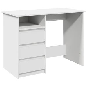 vidaXL Ra&scaron;omasis stalas, baltos spalvos, 102x50x75cm, apdirbta mediena