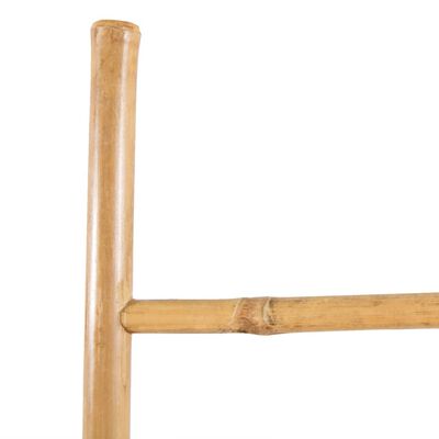 vidaXL Kabykla rankšluosčiams su 5 laipteliais, bambukas,150 cm