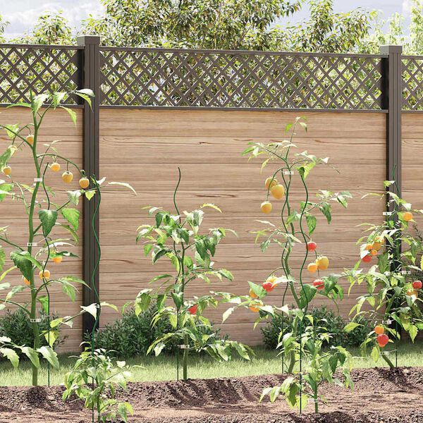 vidaXL Augalų parama 50 pcs Žalia 110 x 0.6 x 0.6 cm Plienas