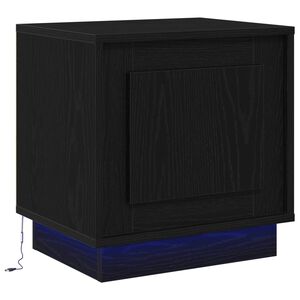 vidaXL &Scaron;alia lovos spintelė Juoda 44 x 34,5 x 45 cm Apdirbta mediena