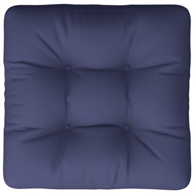 vidaXL Paletės pagalvėlė, tamsiai mėlynos spalvos, 50x50x12cm, audinys