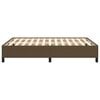 vidaXL Lovos rėmas be čiužinio, tamsiai rudas, 140x200cm, audinys