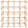 vidaXL Vyno laikiklis 20 butelių, 46,5x23x46,5cm, pušies masyvas