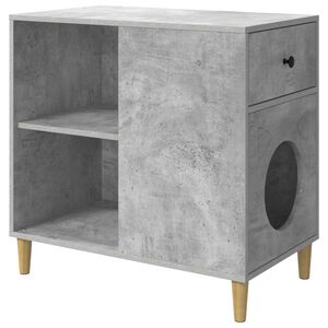 vidaXL Katės namelis Betoninė 72 x 42.5 x 70 cm Apdirbta mediena