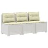vidaXL 3-vietė sodo sofa su pagalvėlėmis, Rattan i&scaron;vaizda 3 vietos PP