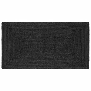 vidaXL Zoninės kiliminės dangos Tamsiai pilka 80 x 150 cm Džiutas