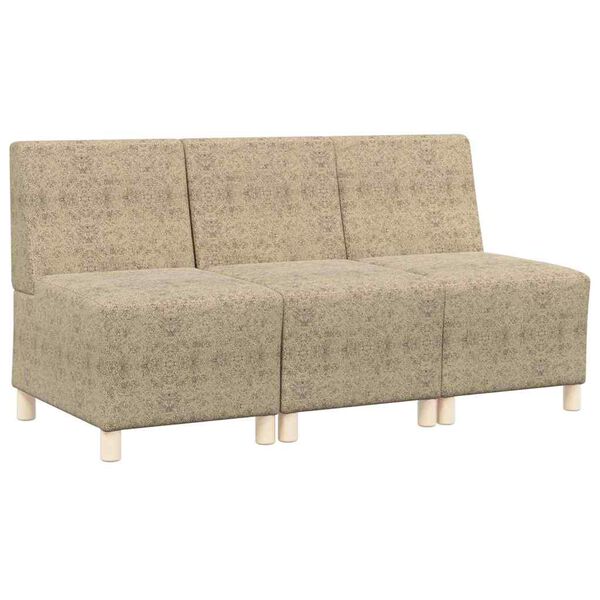 vidaXL Modulinis sofa vienetas be rankų 3 pcs &Scaron;viesiai pilka
