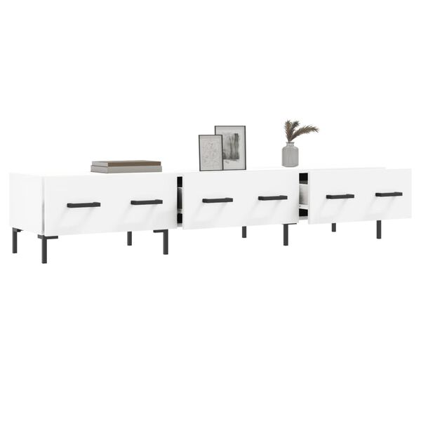 vidaXL Televizoriaus spintelė, balta, 150x36x30cm, apdirbta mediena