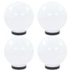 vidaXL LED lempos, rutulio formos, 4vnt., sferinės, 20cm, PMMA