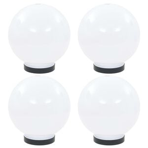 vidaXL LED lempos, rutulio formos, 4vnt., sferinės, 20cm, PMMA