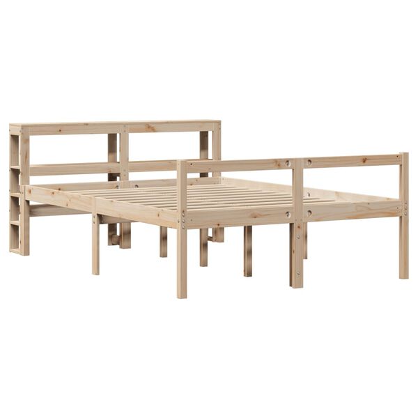 vidaXL Lova senjorams su galvūgaliu, 160x200 cm, pu&scaron;ies masyvas