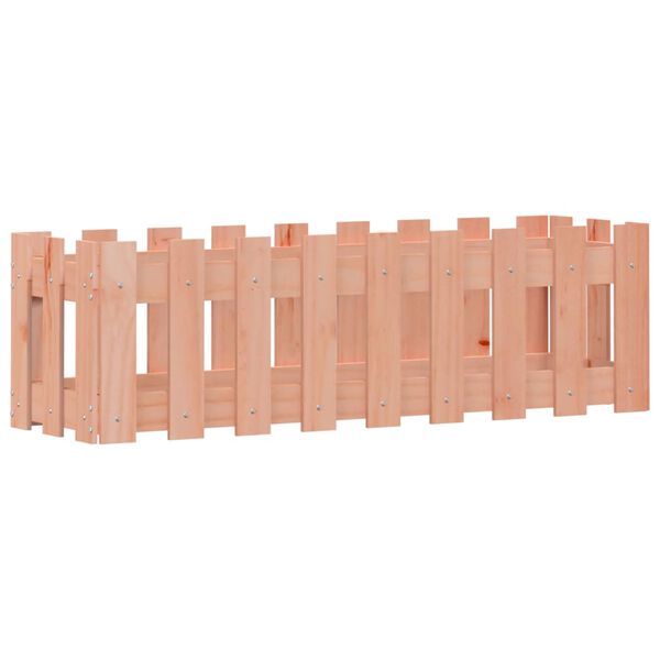 vidaXL Sodo lovelis, 100x30x30cm, douglas eglė, tvorelės dizaino