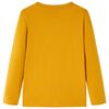 Vaikiški marškinėliai ilgomis rankovėmis, geltonai rudi, 92 dydžio