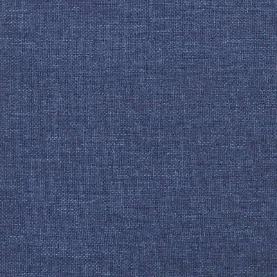 vidaXL Lovos rėmas, mėlynos spalvos, 90x190 cm, audinys