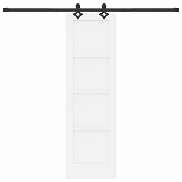 vidaXL Slankios durys ORKDAL Balta 61 x 198,5 cm Kietos pu&scaron;ies mediena